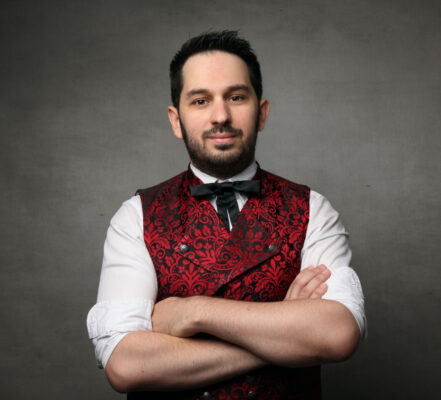 noeud cravate en satin noir pour homme