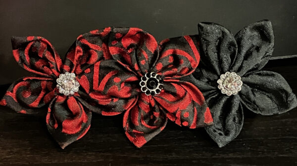 barrette Floriale trois fleurs accessoire pour cheveux