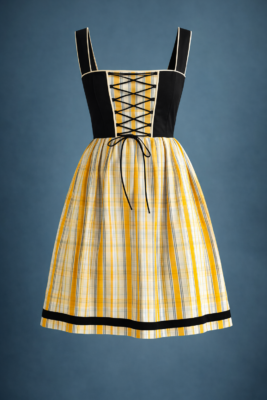 robe alsacienne moderne Rockholtz kelsch jaune